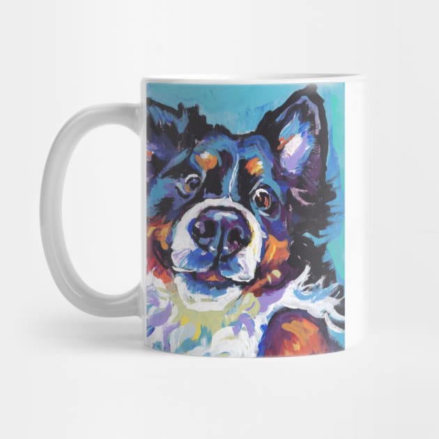 Bernese Mountain Dog Bright colorful Pop Art by bentnotbroken11